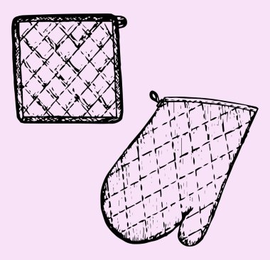 mutfak eldiveni ve potholder