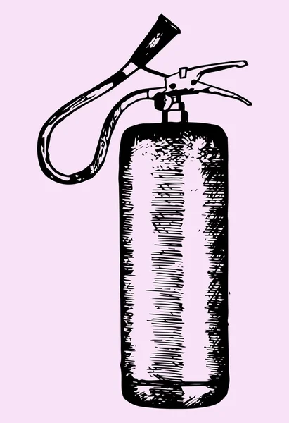 Πυροσβεστήρας, doodle στυλ — Διανυσματικό Αρχείο
