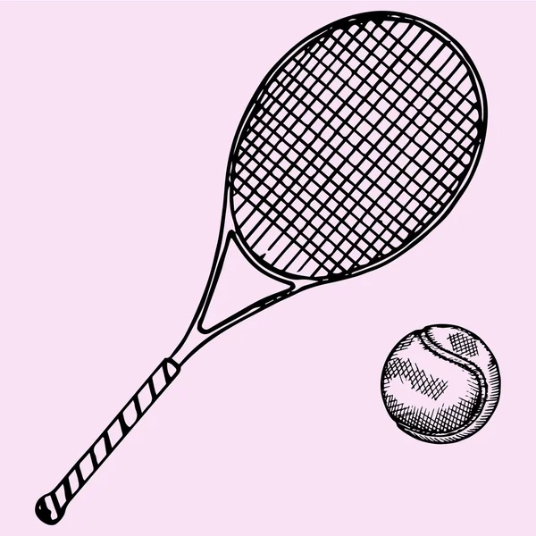 Tennis Racket Outline — Stock Vector © BigAlBaloo 44545889