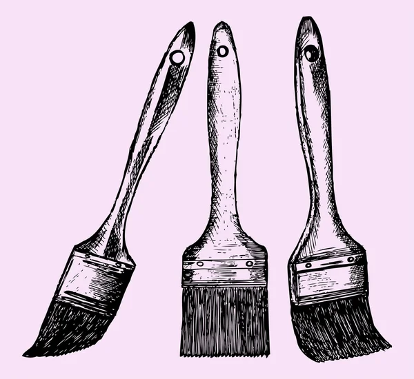 Paint brush doodle Vector Art Stock Images Depositphotos