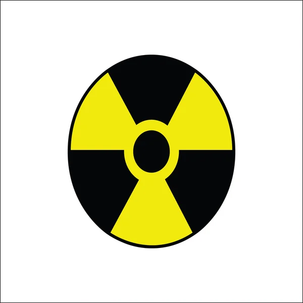 Radiation signage icon — Stock Vector