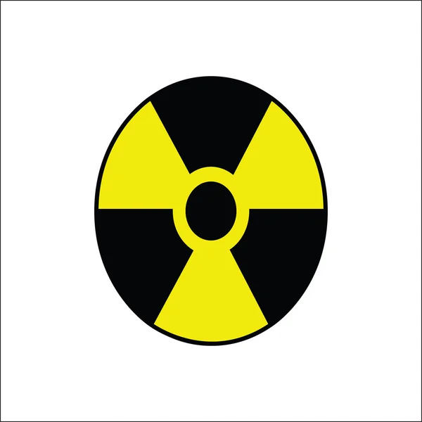 Icône de signalisation de rayonnement — Image vectorielle