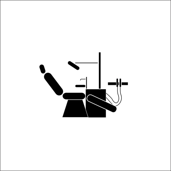 Icône de chaise dentiste — Image vectorielle