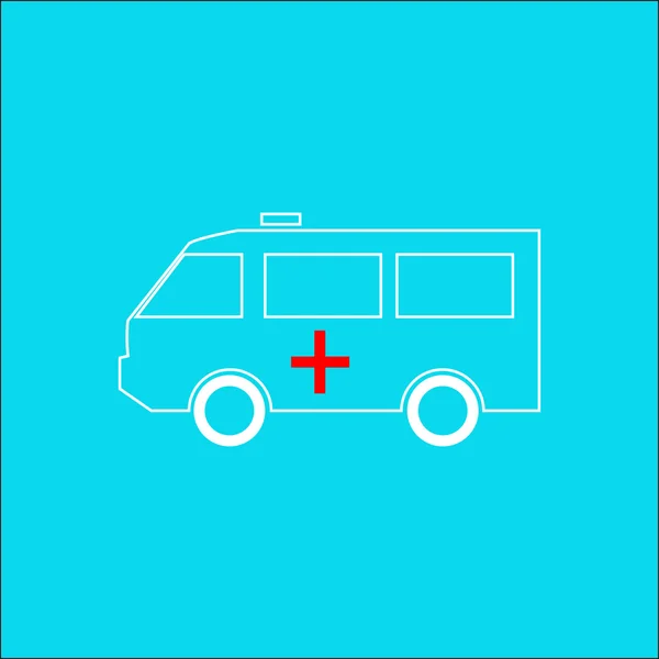 Ambulance icône contour — Image vectorielle