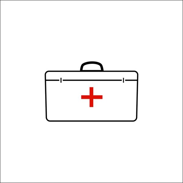 Ilk yardım çantası simgesini — Stok Vektör