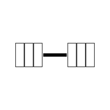 Dumbbell simge siyah