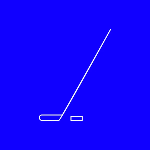 Icône de hockey contour — Image vectorielle