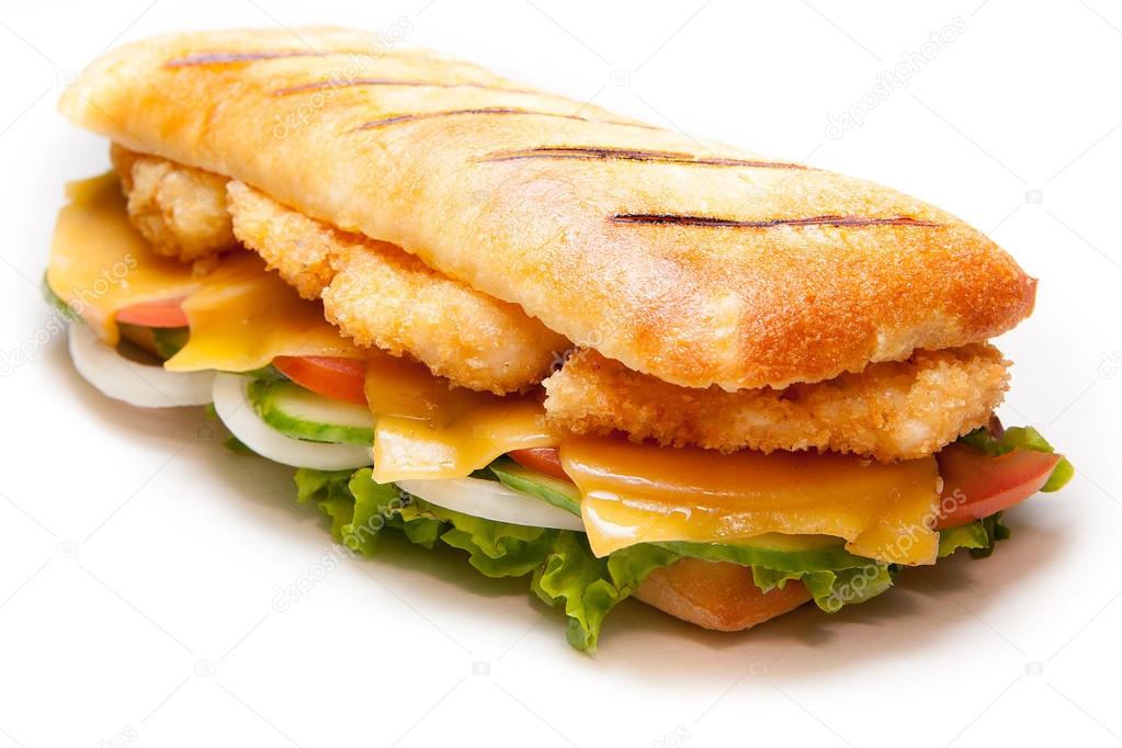 Chicken pannini sandwich