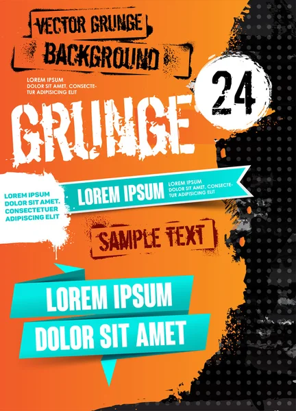 Abstraktní moderní zázemí. Grunge texturu. Poškrábání textury. Špinavý texturu. Zeď na pozadí. Vektorové ilustrace. Flyer šablony. — Stockový vektor