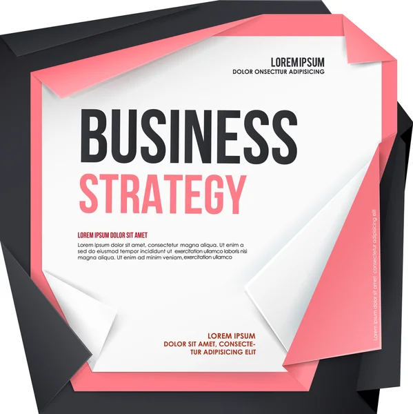 Business Strategy. Can use for web banners and printed materials. Vector template. — Stockvector