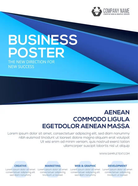Affiche Vector Business. Modèle de flyer. Affiche pour vos affaires. Présentation de couverture — Image vectorielle