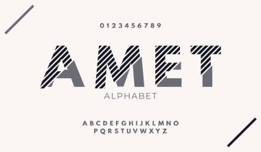 Striptiz içerikli modern alfabe yazı tipleri. Lett.