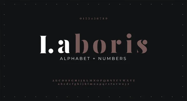 Abstract Modern Minimal Alphabet Urban Digital Fashion Fonts Sport Technology — Stock Vector