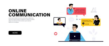 Uzak takım çalışması, iş meselelerini internet üzerinden çözmek, iş arkadaşlarıyla ses, metin ve video mesajları, çevrimiçi iletişim yoluyla deneyim paylaşmak