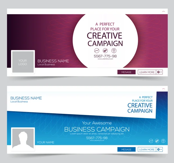 Web Banner, Header Layout Template. Creative cover. Web Banner. — Stock Vector