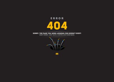 Sayfa bulunamadı, 404 hata kavramı
