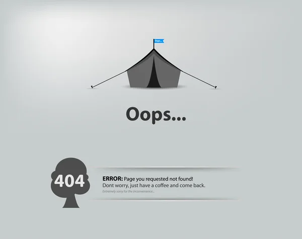 Сторінку не знайдено, 404 помилка Концепція — стоковий вектор