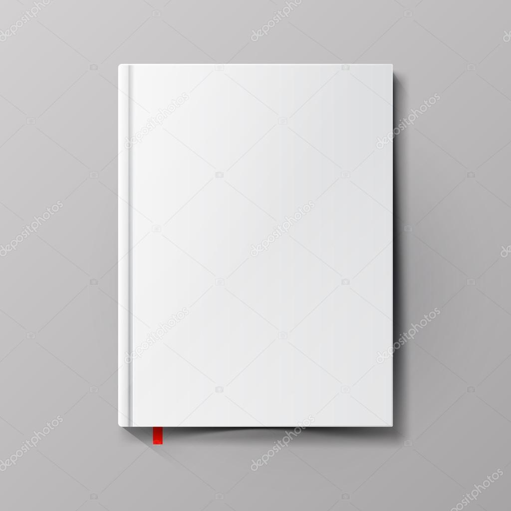 Blank book cover. Vector illustration