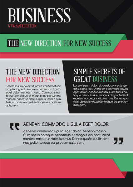 Бизнес-шаблон. Плакат. Векторный бизнес-флаер. Для вашего бизнеса
