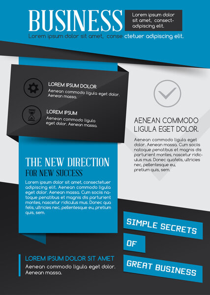 Бизнес-шаблон. Плакат. Векторный бизнес-флаер. Для вашего бизнеса
