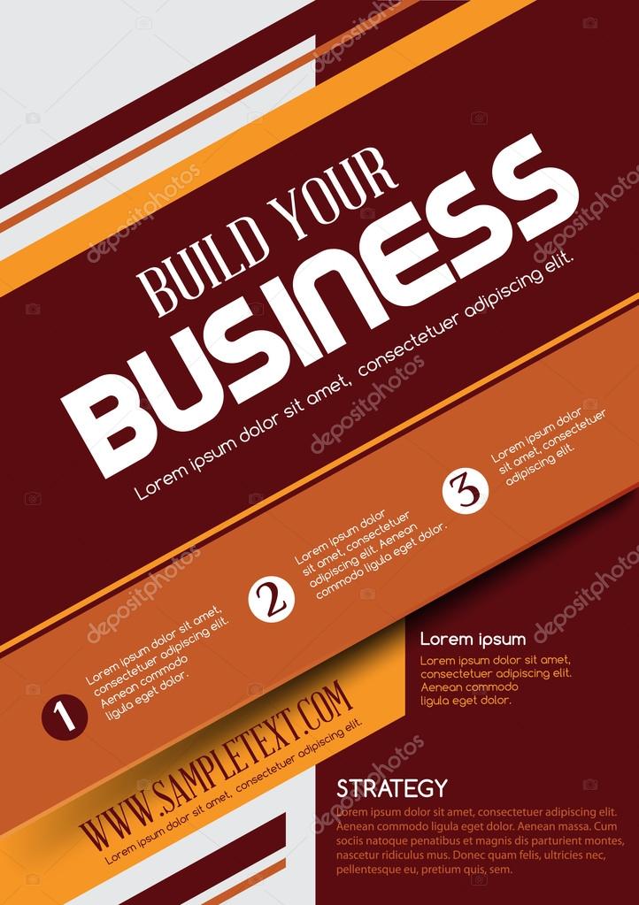 Vector Business Flyer. Business background. Vector template. Poster.