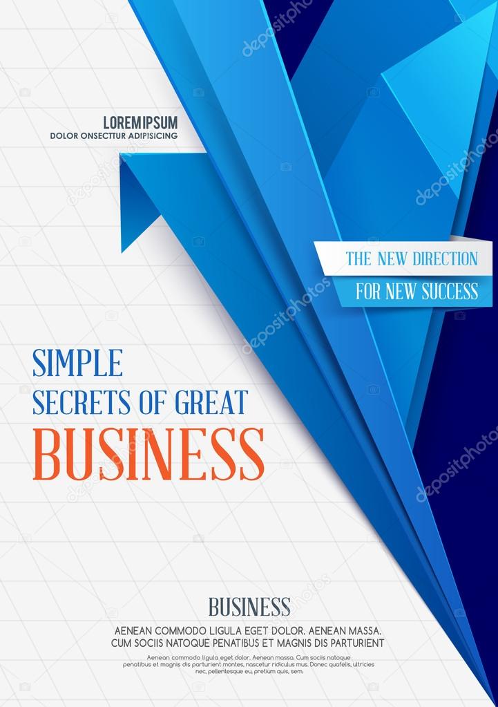 Business geometric background. Vector template. Vector Business Flyer