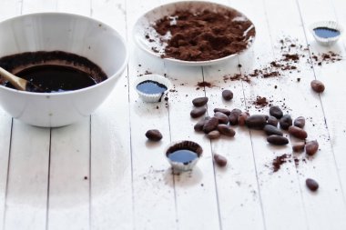 Fasulye ham kakao çikolata şekerleme