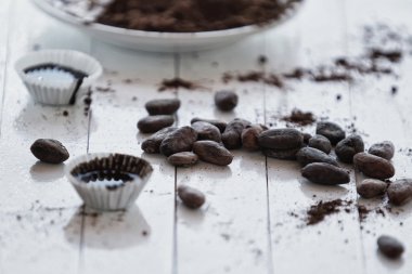 Fasulye ham kakao çikolata şekerleme