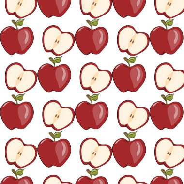 Kırmızı elma deseni