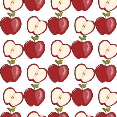 Kırmızı elma deseni