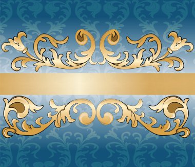 Kraliyet imparatorluk klasik süsleme davet