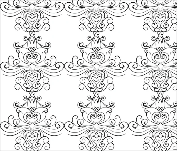 Ornement royal classique motif de fleurs d'acanthe — Image vectorielle