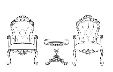 Klasik mobilya kümesi