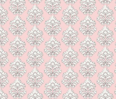 Vintage model damask süsleme ile