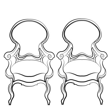Art Deco tarzında sandalye