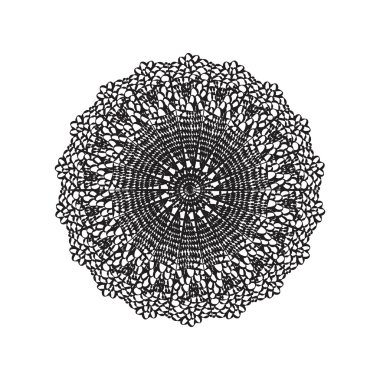 Dantel nakış yuvarlak süsleme