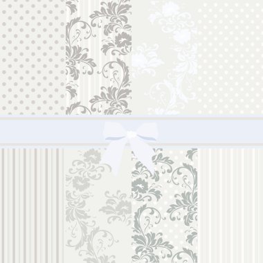 Vintage çiçek desenleri kümesi