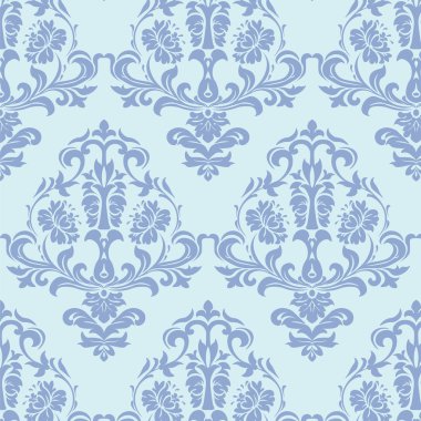 Vintage Şam zarif klasik süsleme desen