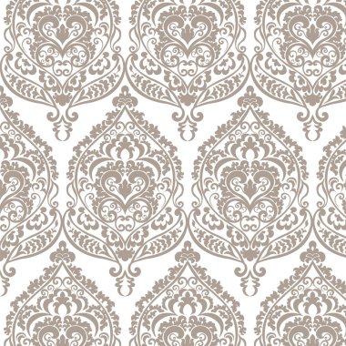 Vektör Vintage Damask deseni süsleme