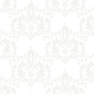 Vektör çiçek damask desenli arka plan