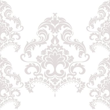 Vektör Vintage Damask deseni süsleme klasik tarzı