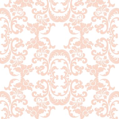 Vintage zarif lily çiçek süsleme deseni