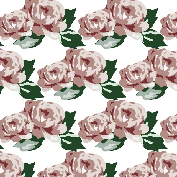 Modèle de roses vintage — Image vectorielle