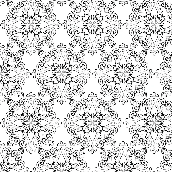 Style classique motif d'ornement cercle floral — Image vectorielle