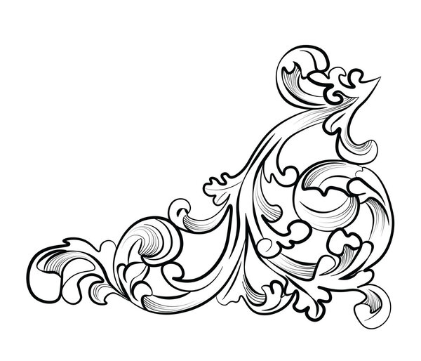 Royal classic ornament element