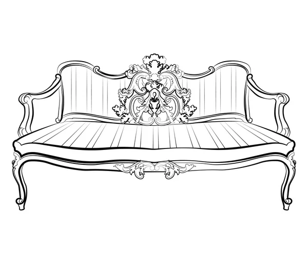 Imperial Koninklijke Sofa — Stockvector