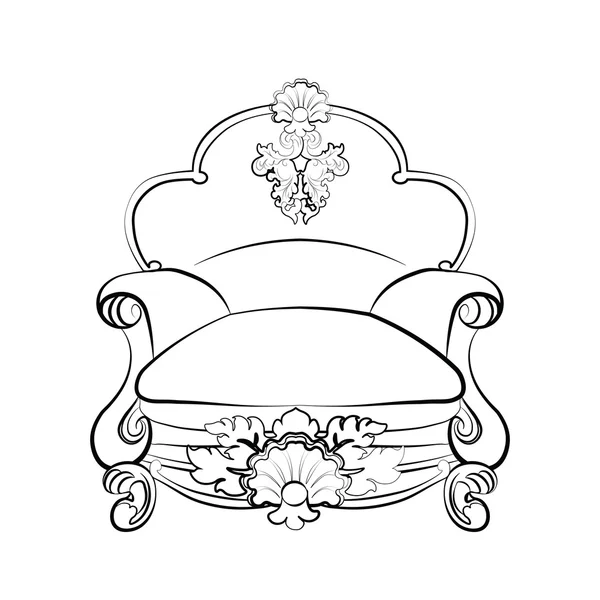 帝国的皇家扶手椅 — 图库矢量图片