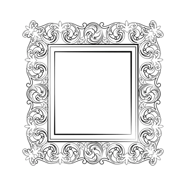 Cadre royal baroque élégant — Image vectorielle