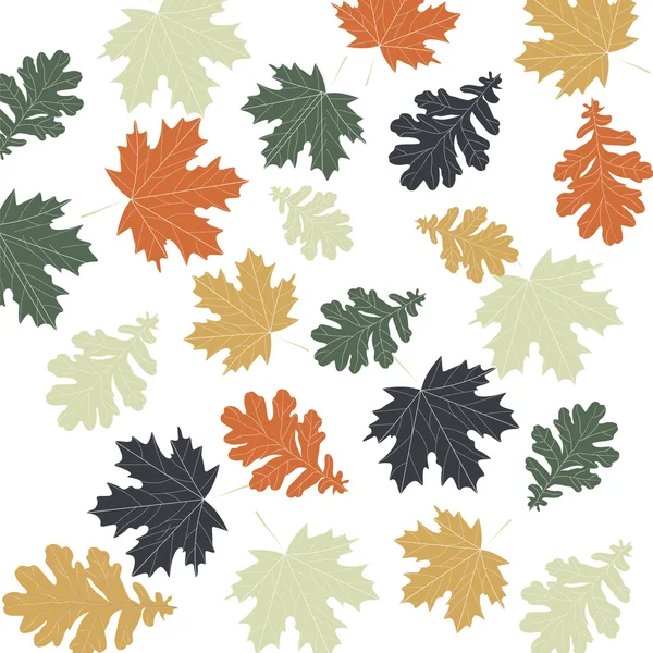 Kleurrijke herfstbladeren — Stockvector