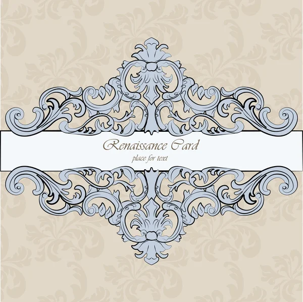 Vintage Classic Invitation card — Stock Vector